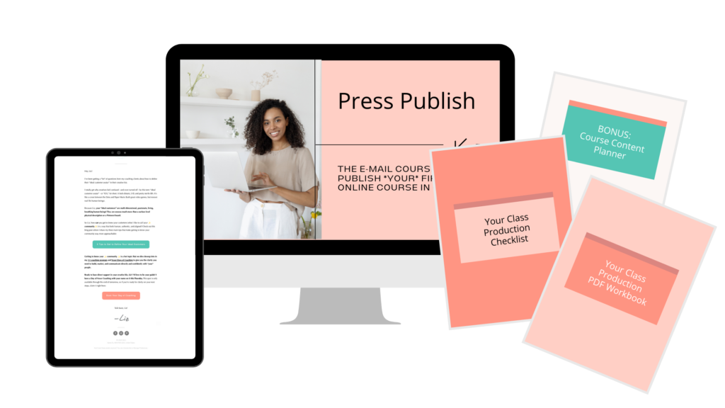 image of Press Publish online course and what is included.
